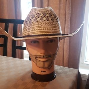 Twister straw hat 10x 2 tone new